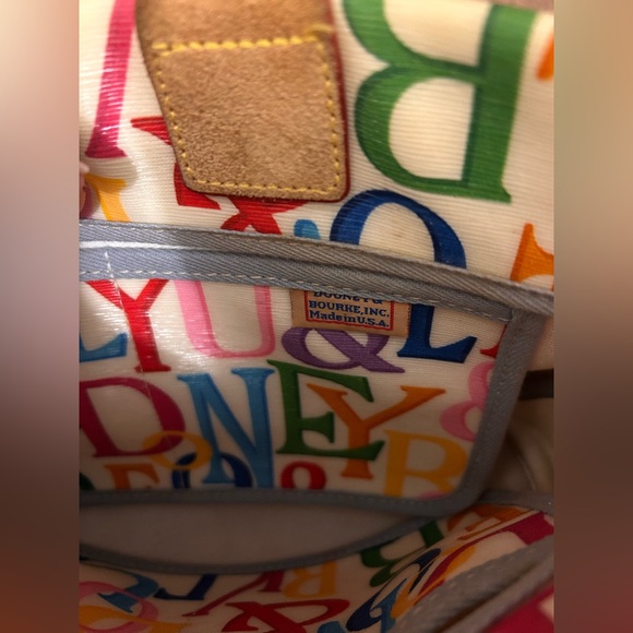 Dooney & Bourke Multicolor Letter Tote - Picture 11 of 11